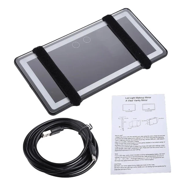 ESPEJO LED CON LUZ PARA AUTO