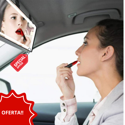 ESPEJO LED CON LUZ PARA AUTO