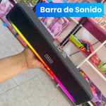 Barra de sonido elegante y portátil. Para sala, oficina y más.