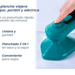 Plancha portátil de Vapor + Envío Gratis || Elimina Arrugas sin Mesa ni Tabla