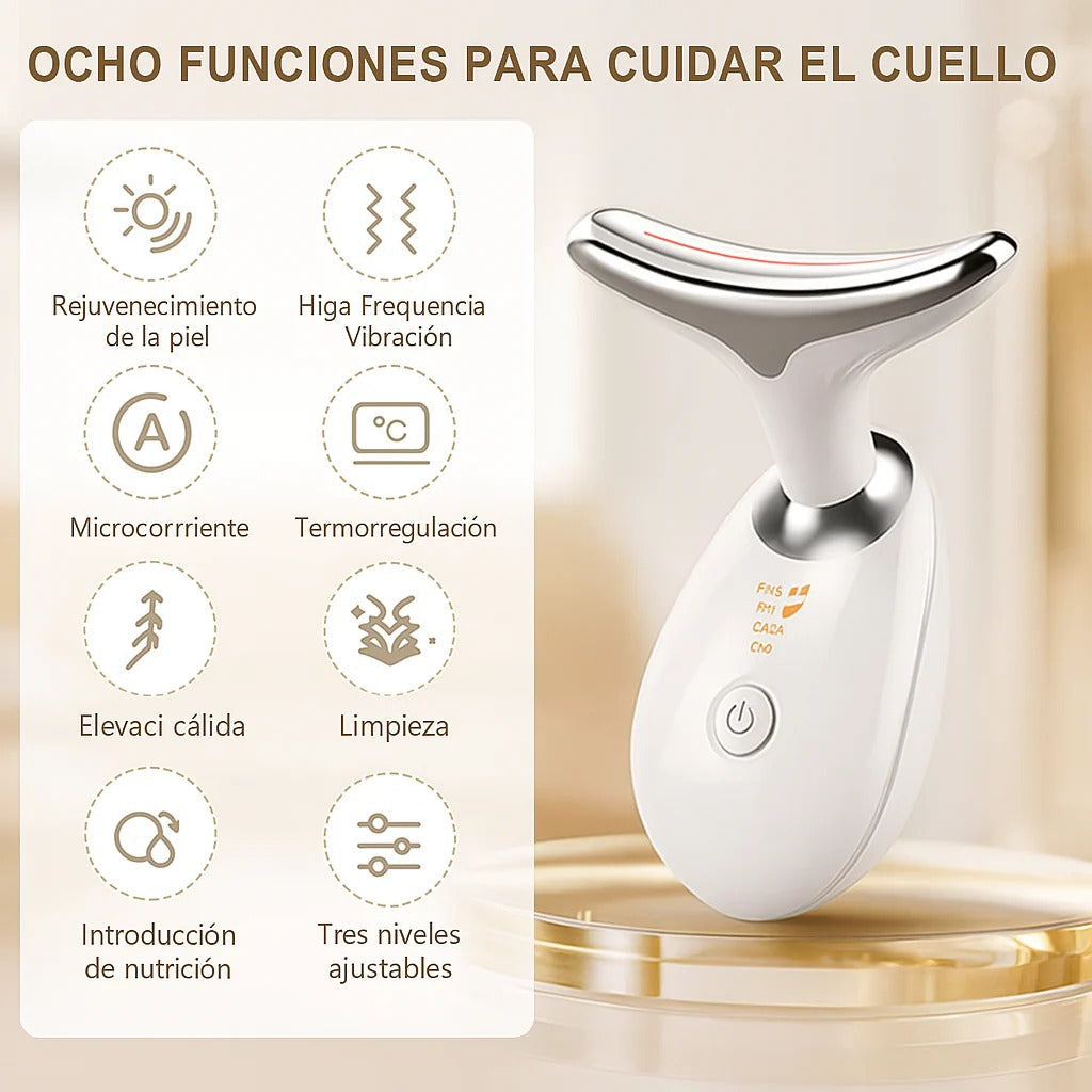 ¡OFERTA DE LANZAMIENTO! 🤩 Masajeador Facial - Terapia de Luz Facial Antienvejecimiento 7 en 1